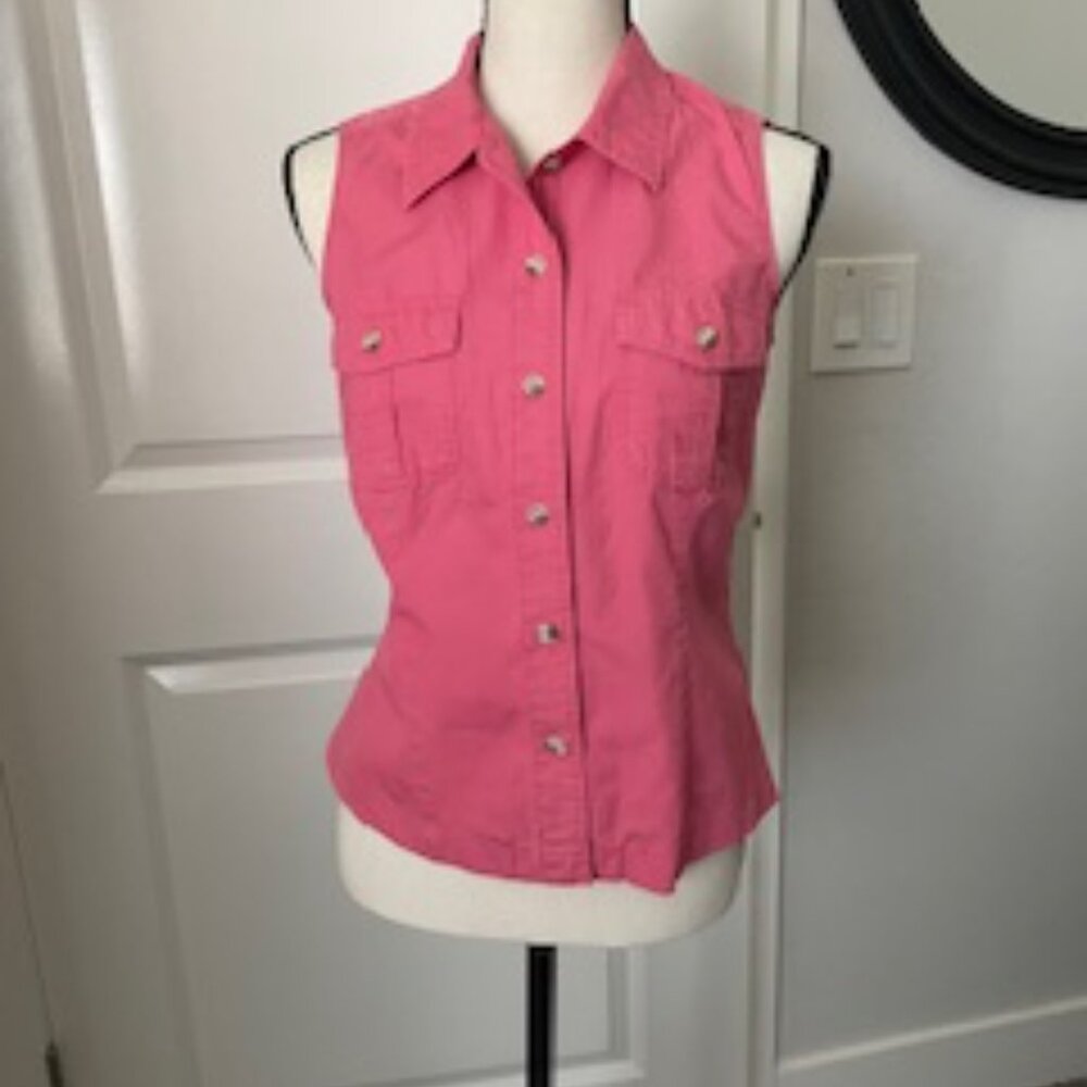 Columbia Button Down Vest Shirt